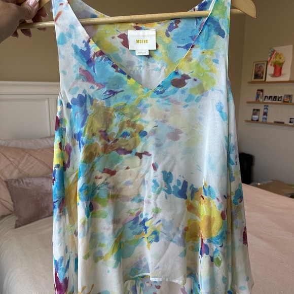 Maeve Anthropologie Colorful Sleeveless Blouse - Picture 2 of 4